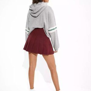 High-Waisted Pleated Skirt